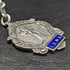 Around 1920 British Antique Pure Silver (925 Silver) Albert Chain 37g Medal Fob